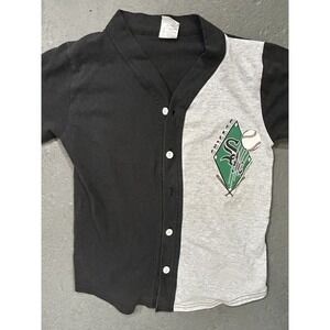 Vintage Chicago White Sox Button-Up‎ Jersey Shirt Youth Medium 10/12 90s